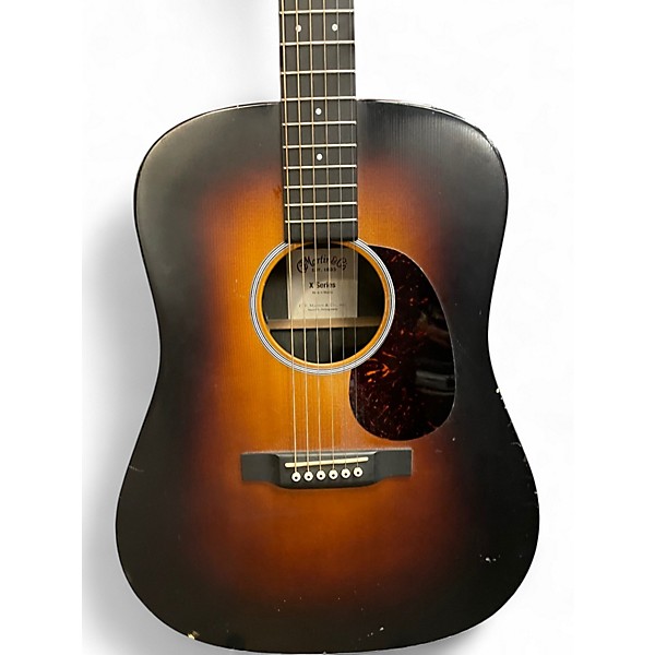 Used Martin DX1AE 2 Tone Sunburst Acoustic Electric Guitar