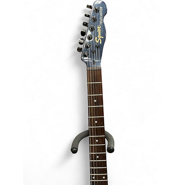 Used Squier DOUBLE FAT TELECASTER DELUXE Blue Solid Body Electric Guitar