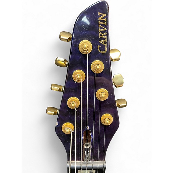 Used Carvin 727 Trans Purple Solid Body Electric Guitar