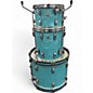 Used Ludwig 3 Piece Classic Maple Glacier Blue Drum Kit