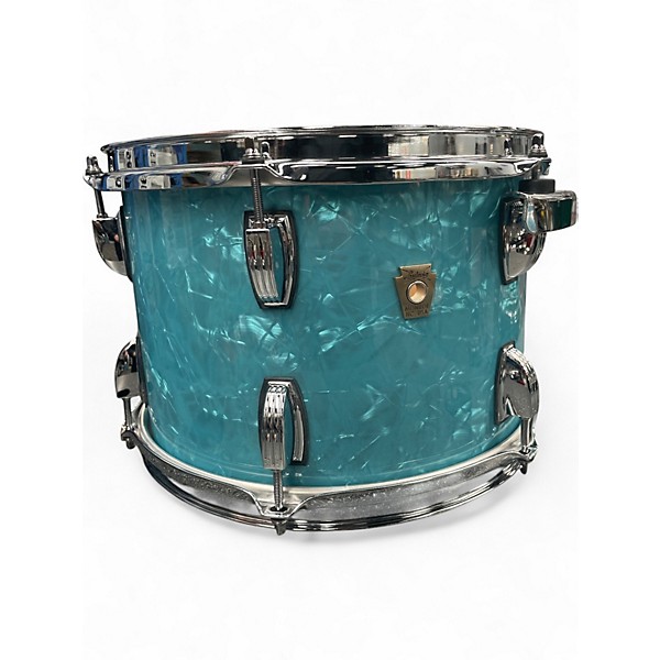 Used Ludwig 3 Piece Classic Maple Glacier Blue Drum Kit