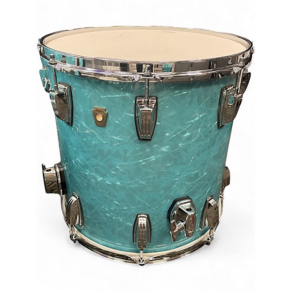 Used Ludwig 3 Piece Classic Maple Glacier Blue Drum Kit