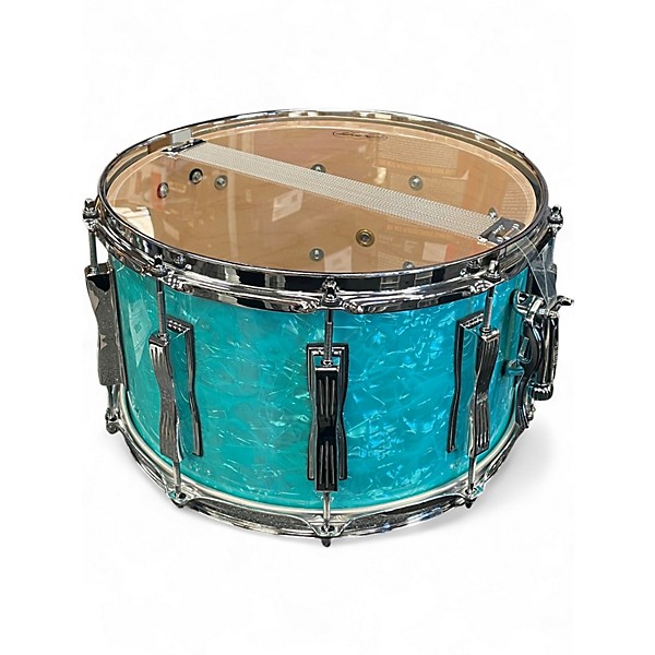 Used Ludwig 14in Classic Maple Snare Glacier Blue Drum