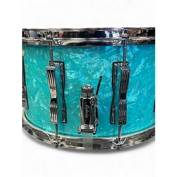 Used Ludwig 14in Classic Maple Snare Glacier Blue Drum