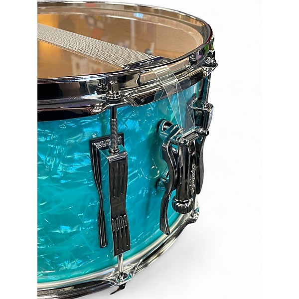 Used Ludwig 14in Classic Maple Snare Glacier Blue Drum