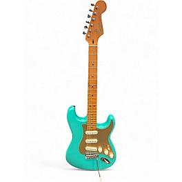 Used Squier 40th anniversary Seafoam Green Solid Body Electric Guitar