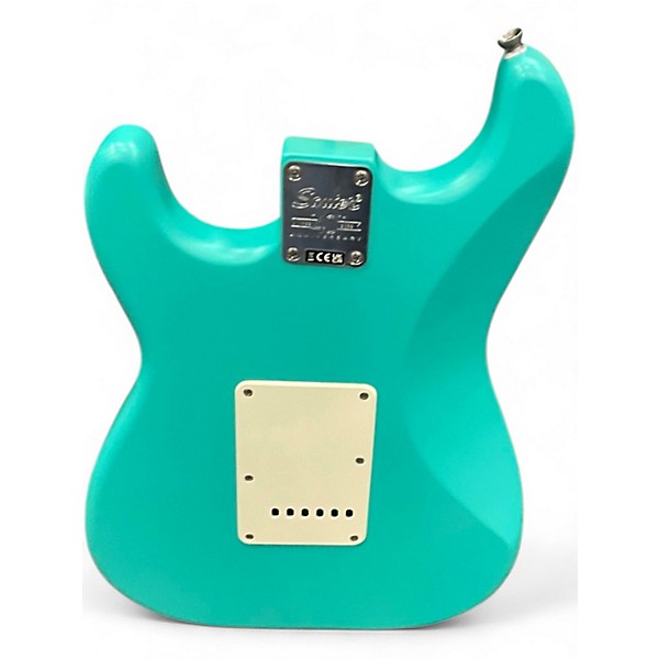 Used Squier 40th anniversary Seafoam Green Solid Body Electric Guitar