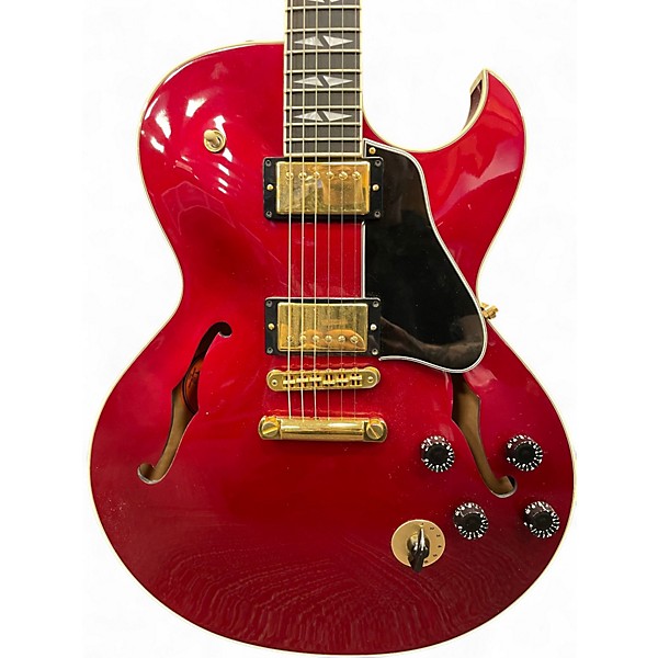 Used Gibson ES 137 custom Candy Apple Red Hollow Body Electric Guitar