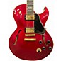 Used Gibson ES 137 custom Candy Apple Red Hollow Body Electric Guitar