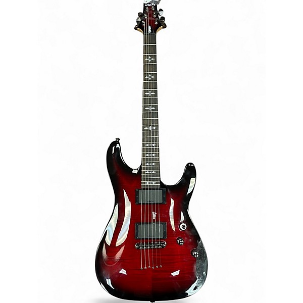 Used Schecter Guitar Research Demon 6 red Solid Body Electric Guitar