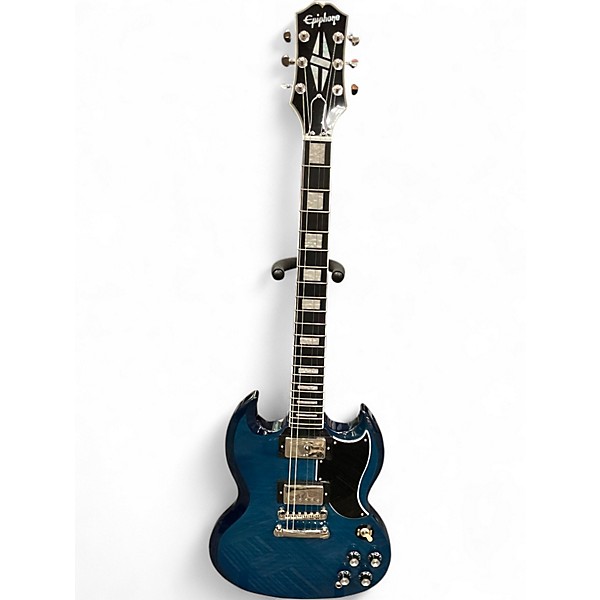 Used Epiphone SG CUSTOM VIPER BLUE Solid Body Electric Guitar