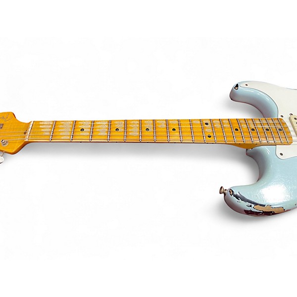 Used Fender 1957 Relic Stratocaster Sonic Blue Solid Body Electric Guitar