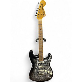Used Fender Limited 1968 Black Paisley Stratocaster Black Paisley Solid Body Electric Guitar