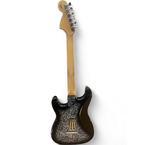 Used Fender Limited 1968 Black Paisley Stratocaster Black Paisley Solid Body Electric Guitar
