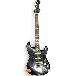 Used Fender Limited Dual Mag II Stratocaster Relic Black Solid Body Electric Guitar