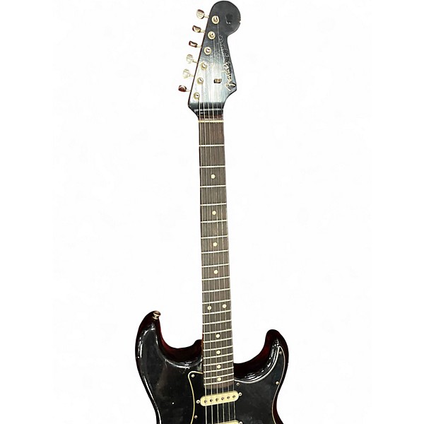 Used Fender Limited Dual Mag II Stratocaster Relic Black Solid Body Electric Guitar