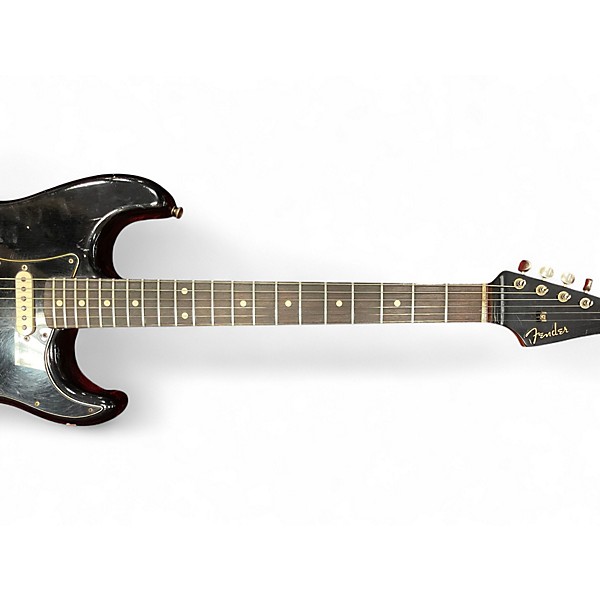 Used Fender Limited Dual Mag II Stratocaster Relic Black Solid Body Electric Guitar