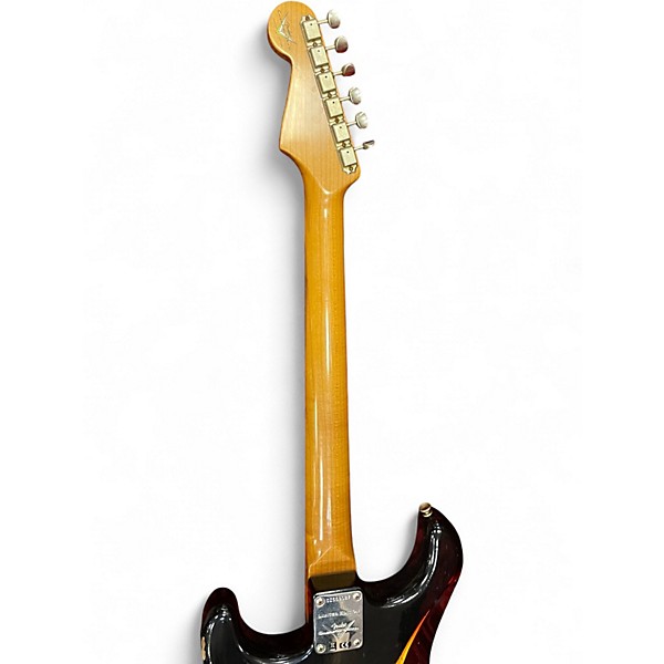 Used Fender Limited Dual Mag II Stratocaster Relic Black Solid Body Electric Guitar