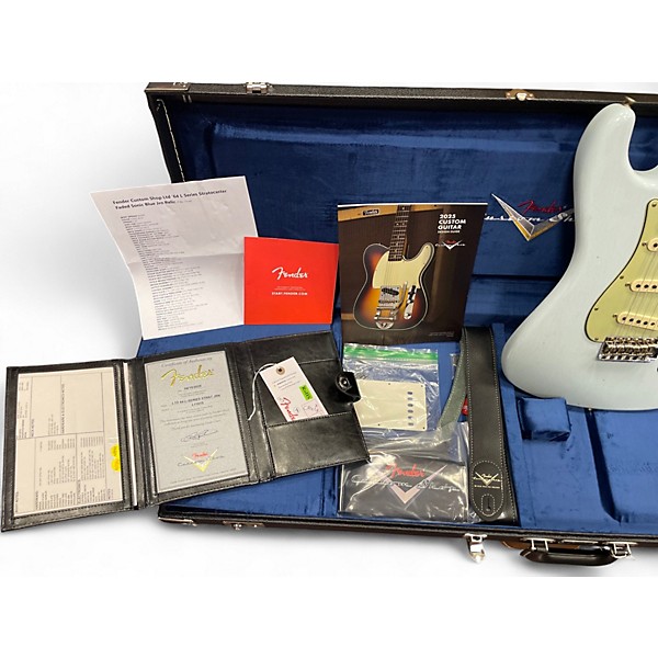 Used Fender Limited 1964 L Series Stratocaster Journeyman Sonic Blue Solid Body Electric Guitar