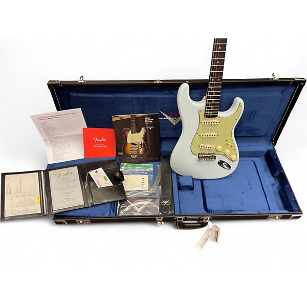 Used Fender Limited 1964 L Series Stratocaster Journeyman Sonic Blue Solid Body Electric Guitar