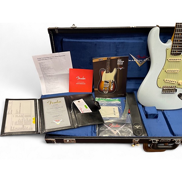 Used Fender Limited 1964 L Series Stratocaster Journeyman Sonic Blue Solid Body Electric Guitar