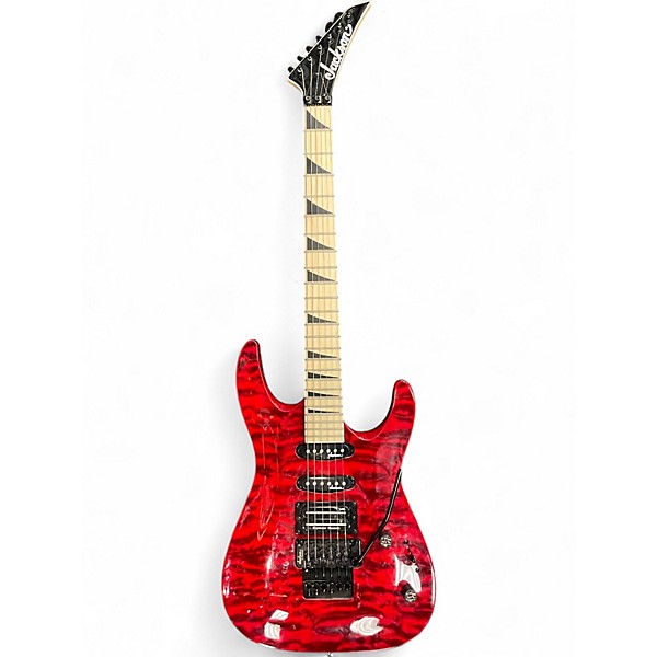 Used Jackson JS34Q Dinky Red Solid Body Electric Guitar