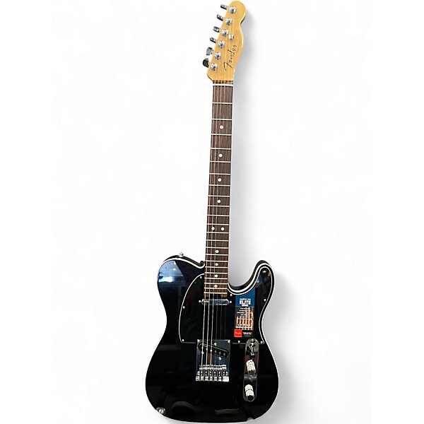 Used Fender American Elite Telecaster Mystic Black Solid Body Electric Guitar