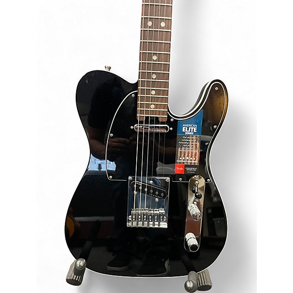 Used Fender American Elite Telecaster Mystic Black Solid Body Electric Guitar