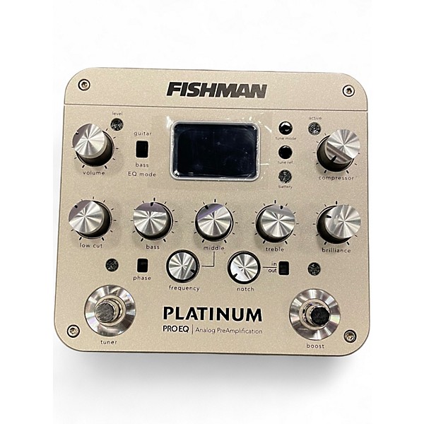 Used Fishman PROPLT101 Platinum EQ Pre With DI Acoustic Guitar Pickup