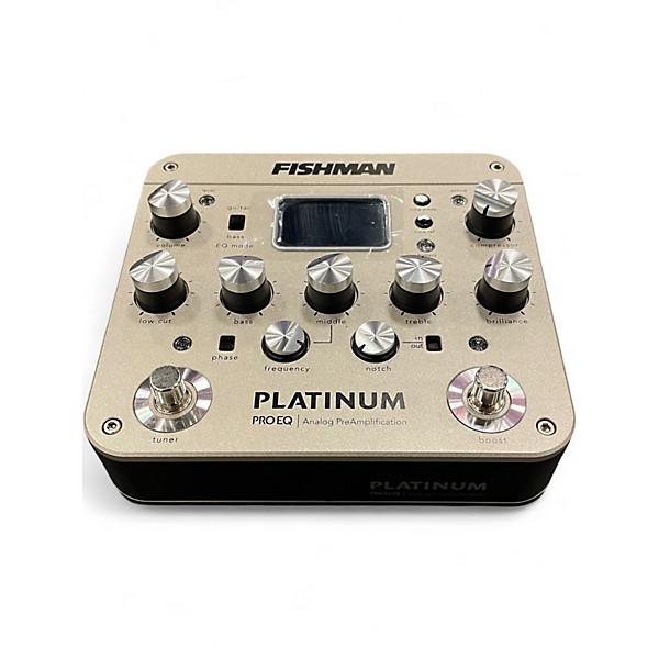 Used Fishman PROPLT101 Platinum EQ Pre With DI Acoustic Guitar Pickup