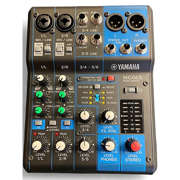 Used Yamaha MG06X Unpowered Mixer