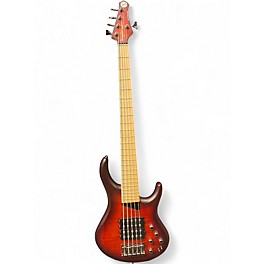 Used MTD Kingston Super 5 String Red Electric Bass Guitar