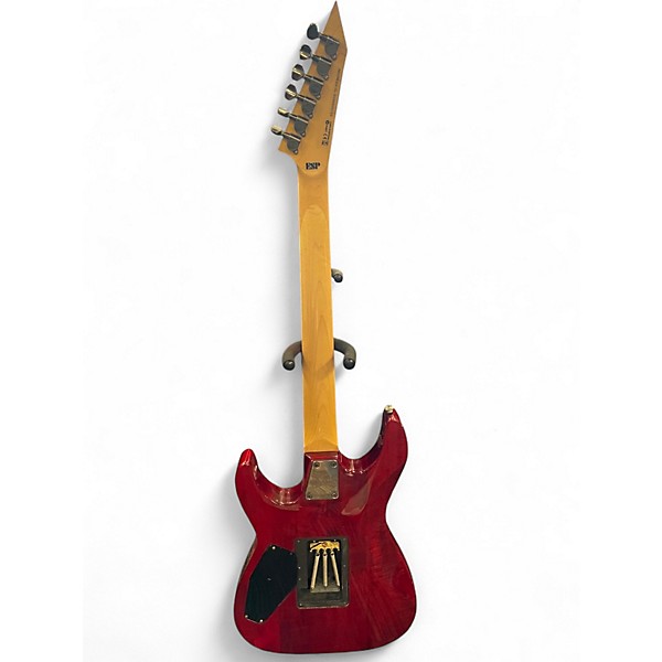 Used ESP LTD M100FM Trans Red Solid Body Electric Guitar