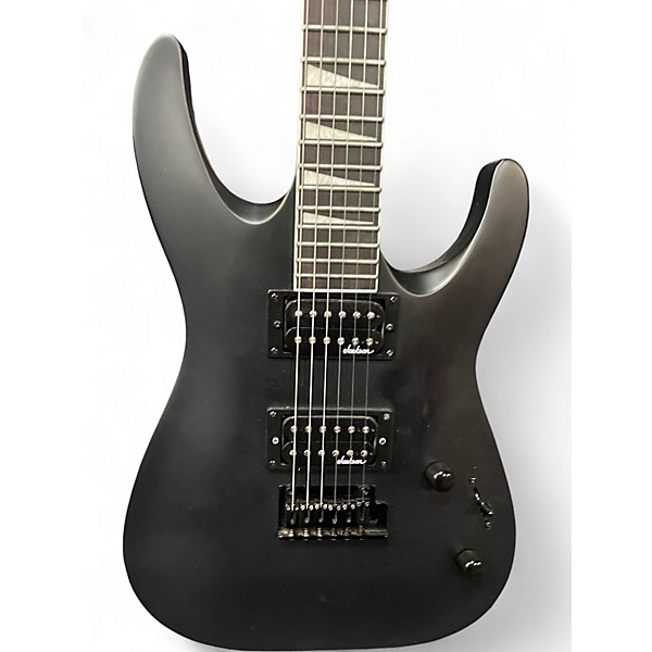 Used Jackson JS22 Dinky Satin Black Solid Body Electric Guitar