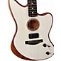 Used Fender Acoustasonic Jazzmaster Antique White Acoustic Electric Guitar