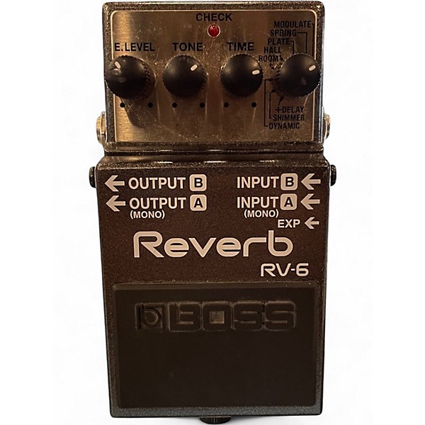 Used BOSS RV6 Digital Reverb Effect Pedal