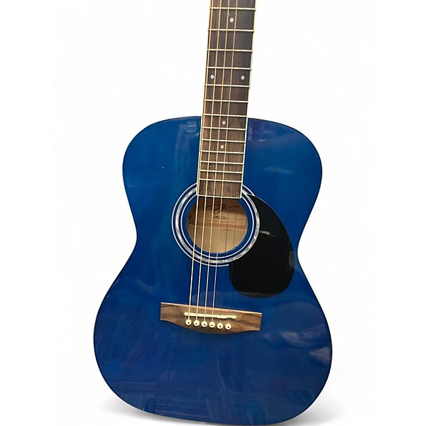 Used Jay Turser JJ43 TBL Blue Acoustic Guitar