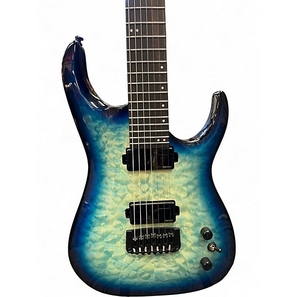 Used Cerberus Guitars Atlas 7 Ocean Blue Burst Solid Body Electric Guitar