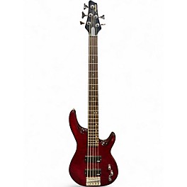 Used Alvarez AE 900 Trans Crimson Red Electric Bass Guitar
