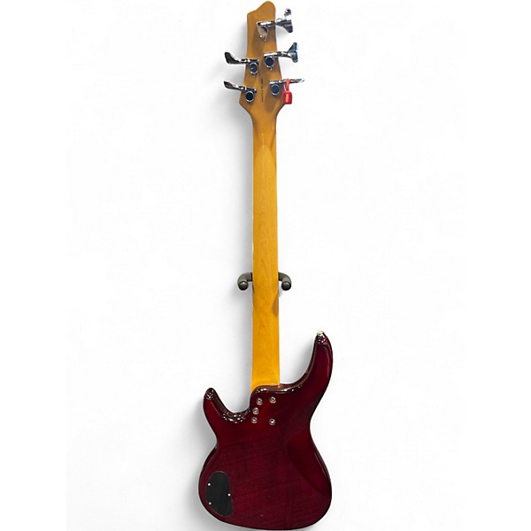Used Alvarez AE 900 Trans Crimson Red Electric Bass Guitar