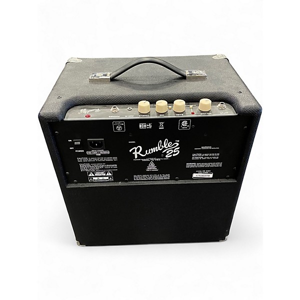 Used Fender Rumble 25 25W 1x8 Bass Combo Amp