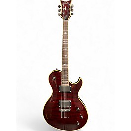 Used Schecter Guitar Research Hellraiser Special Solo 6 Cherry Solid Body Electric Guitar