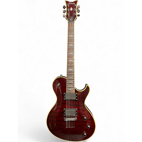 Used Schecter Guitar Research Hellraiser Special Solo 6 Cherry Solid Body Electric Guitar