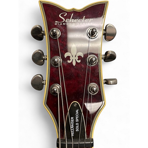 Used Schecter Guitar Research Hellraiser Special Solo 6 Cherry Solid Body Electric Guitar