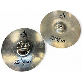 Used Zildjian 14in A Custom Hi Hat Pair Cymbal