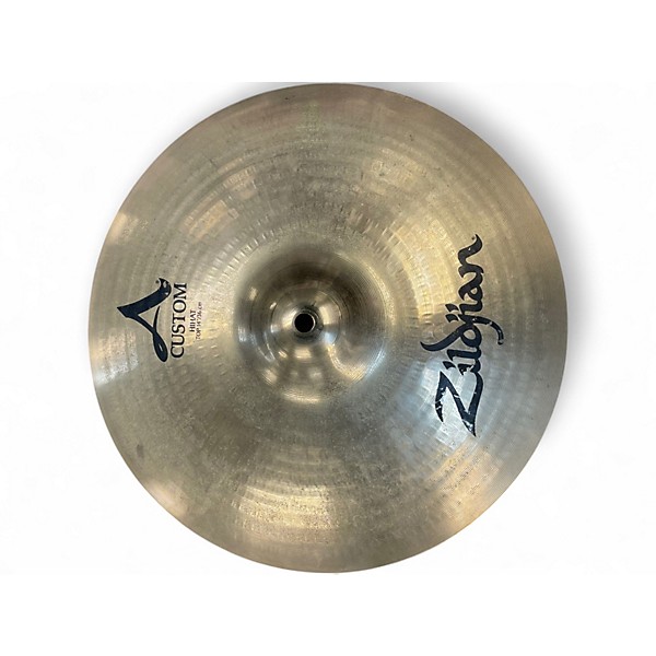 Used Zildjian 14in A Custom Hi Hat Pair Cymbal