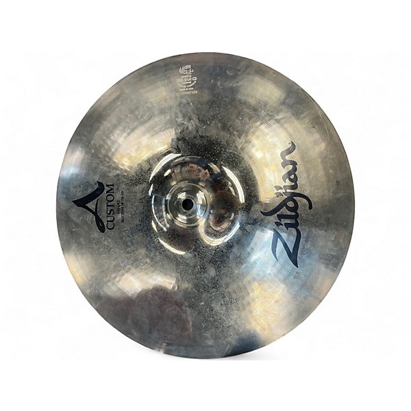 Used Zildjian 14in A Custom Hi Hat Pair Cymbal