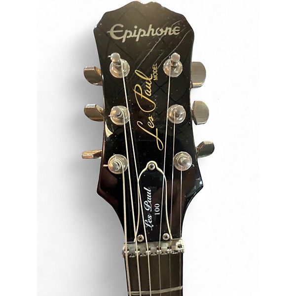 Used Epiphone Les Paul 100 Bolt On Cherry Sunburst Solid Body Electric Guitar