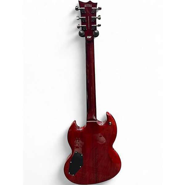 Used ESP LTD VIPER 200FM Trans Red Solid Body Electric Guitar