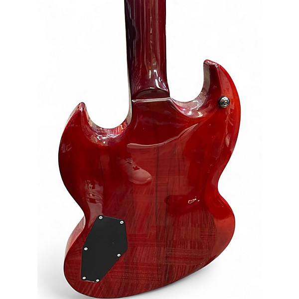 Used ESP LTD VIPER 200FM Trans Red Solid Body Electric Guitar